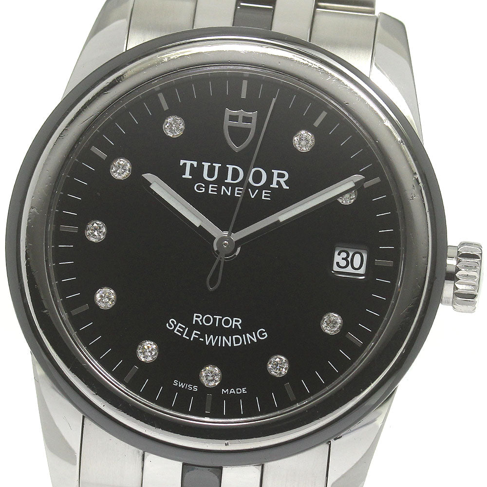 TUDOR 55010 Glamour Date 10P Diamond Automatic Men's Watch