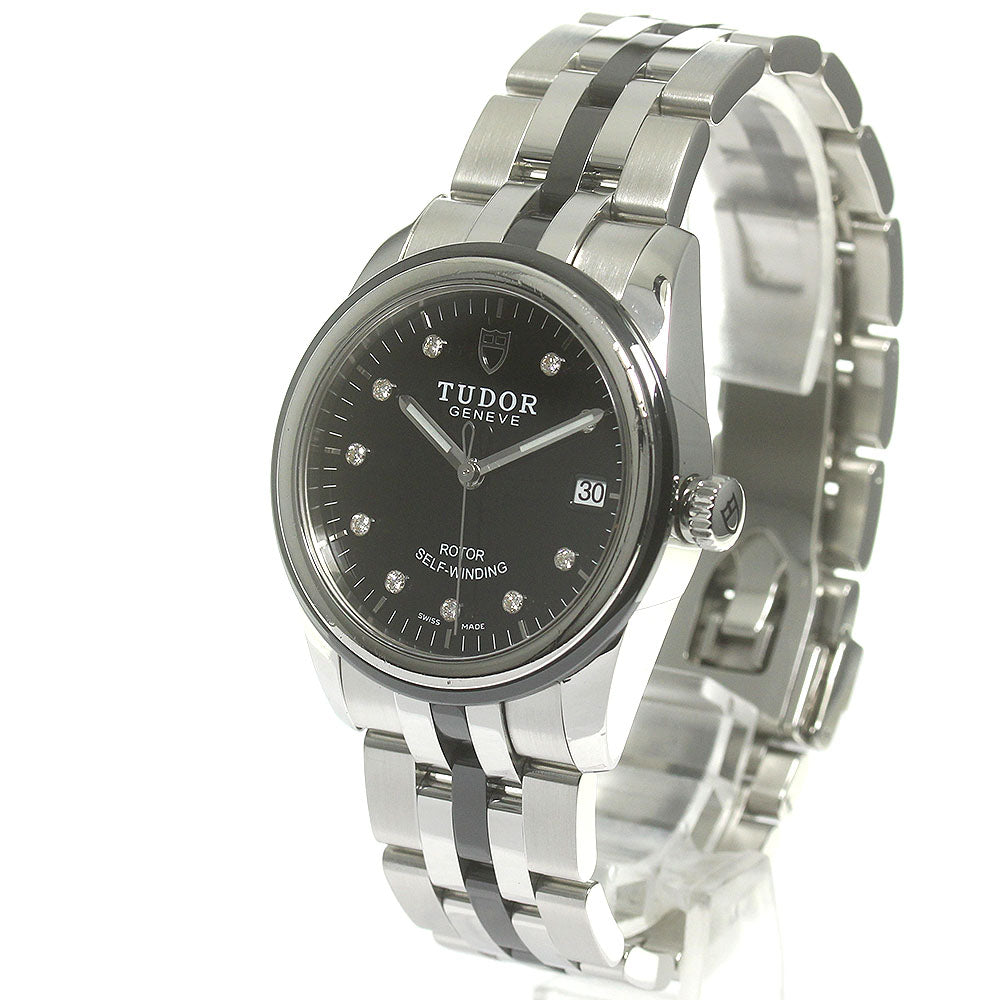 TUDOR 55010 Glamour Date 10P Diamond Automatic Men's Watch