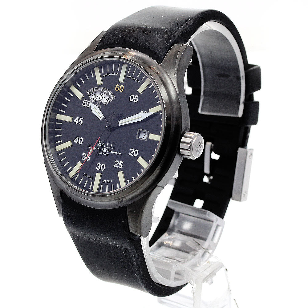 BALLWATCH NM1092C-L1B-BK Fireman Night Train Date Automatic Men's Watch