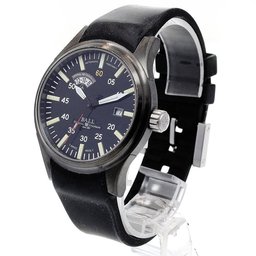 BALLWATCH NM1092C-L1B-BK Fireman Night Train Date Automatic Men's Watch