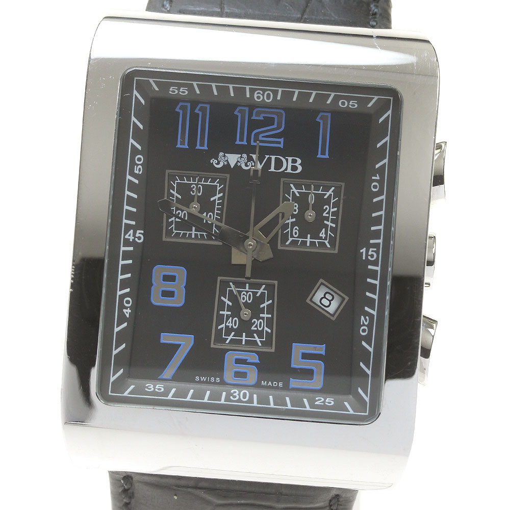 VAN DER BAUWEDE Rectangular Chronograph Quartz Men's