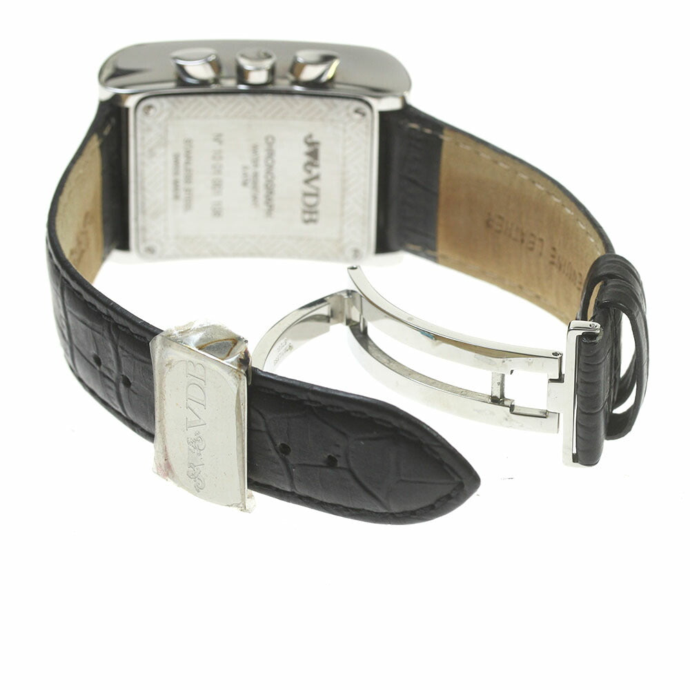 VAN DER BAUWEDE Rectangular Chronograph Quartz Men's