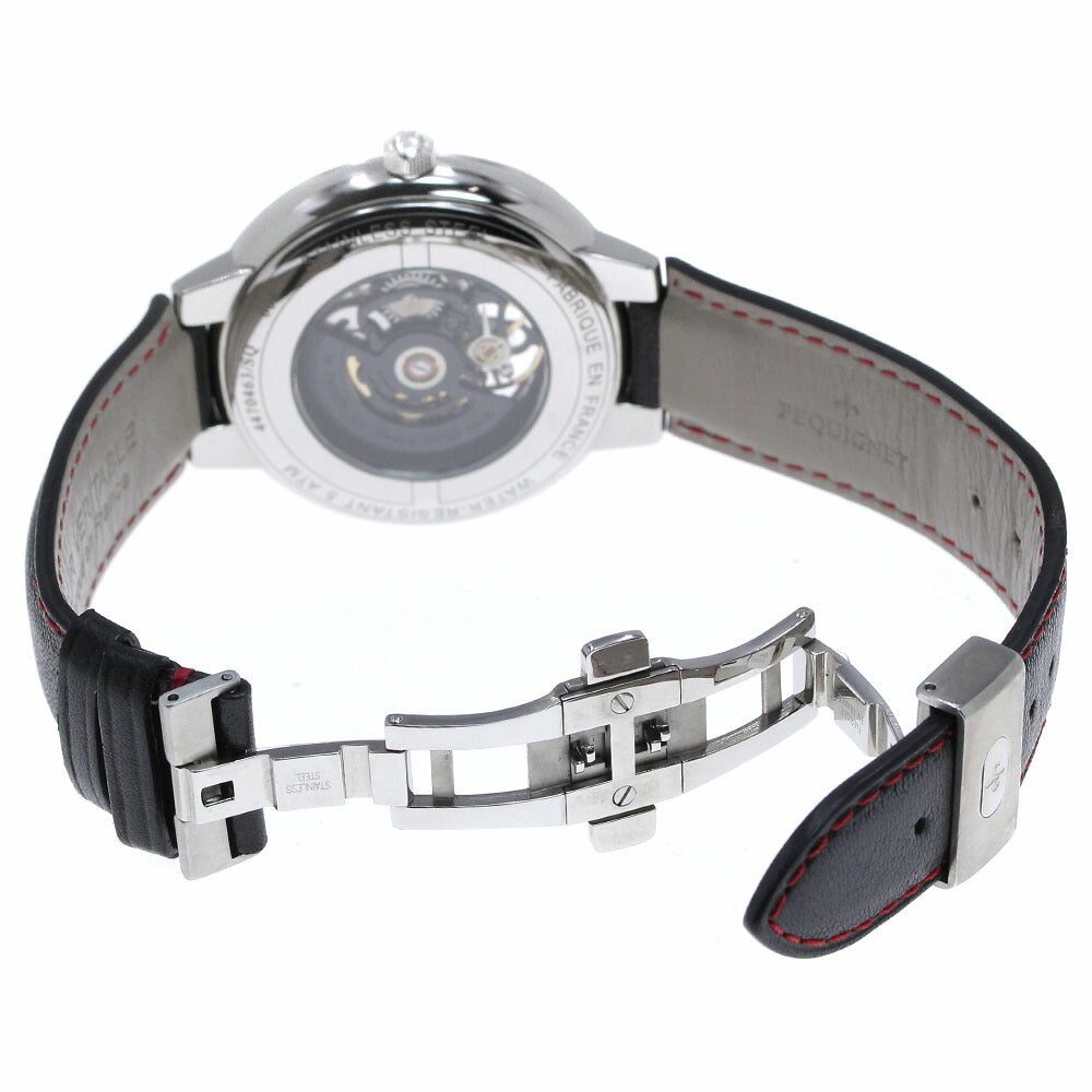 Pequignet 4470463/SQ Hexagon Skeleton Automatic Men's Watch Good Condition Box and Warranty Card Included