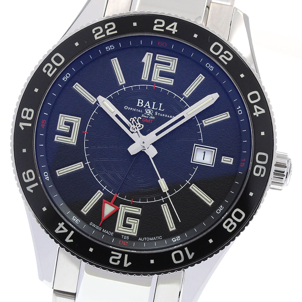 BALLWATCH GM3090C Engineer Master II Pilot GMT Automatic Men's Watch Good Condition Box and Warranty Card Included
