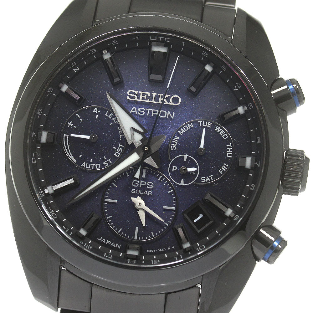 SEIKO SBXC077/5X53-0BC0 Astron GPS Solar Radio-Controlled Men's Watch with Box