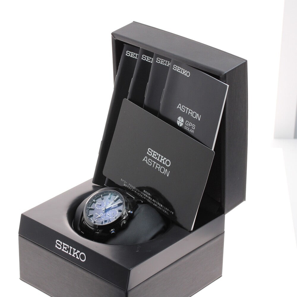SEIKO SBXC077/5X53-0BC0 Astron GPS Solar Radio-Controlled Men's Watch with Box
