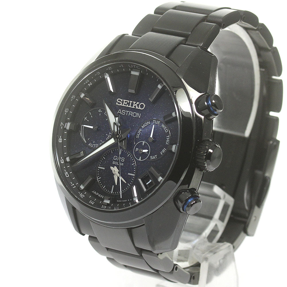 SEIKO SBXC077/5X53-0BC0 Astron GPS Solar Radio-Controlled Men's Watch with Box