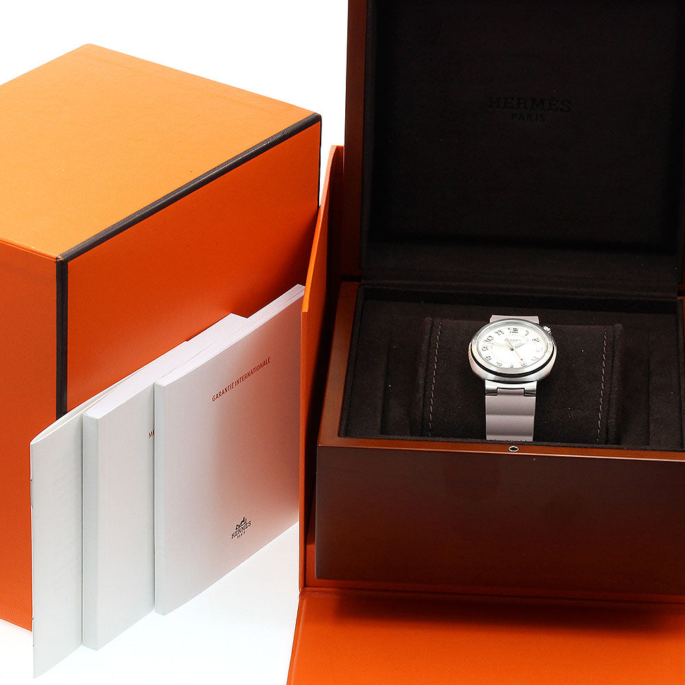 HERMES SD1.510 Cut Automatic Women's Watch Excellent Condition Box and Warranty Card Included