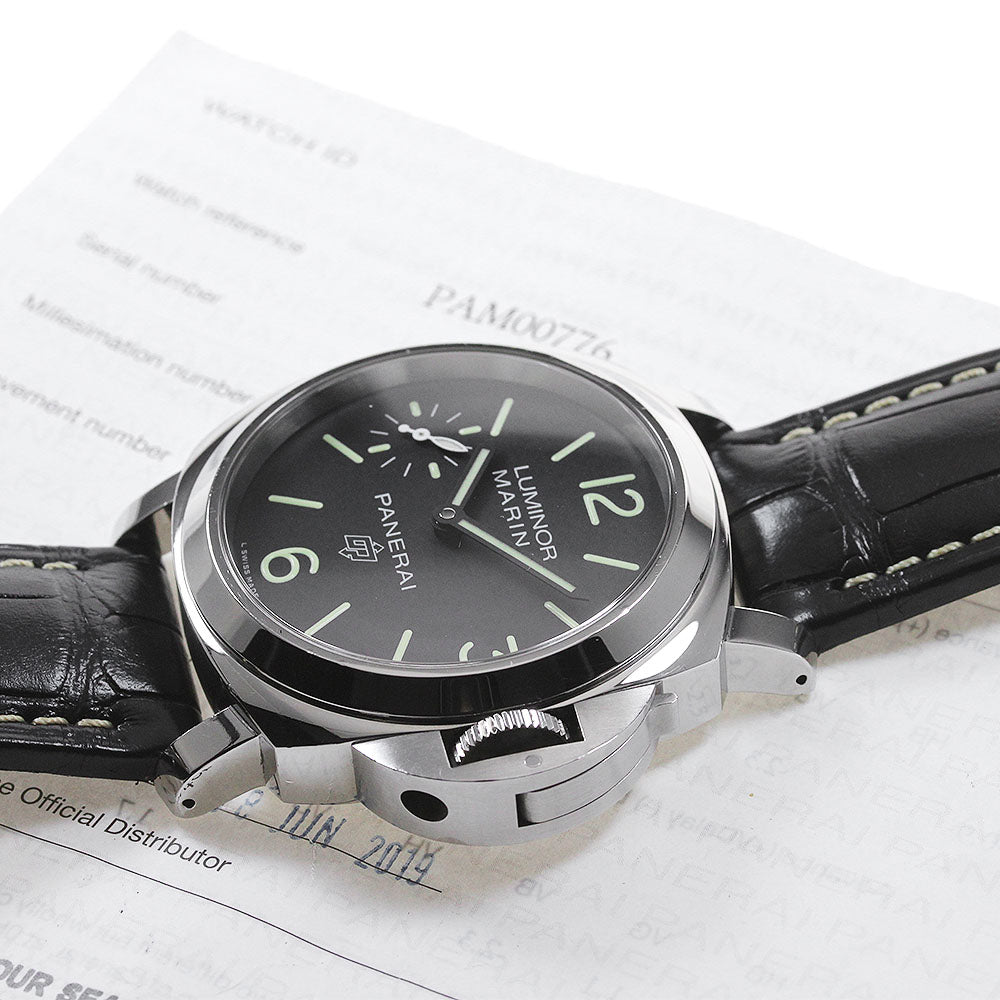 PANERAI PAM00776 Luminor Marina Logo Manual Winding Men's Watch with Warranty