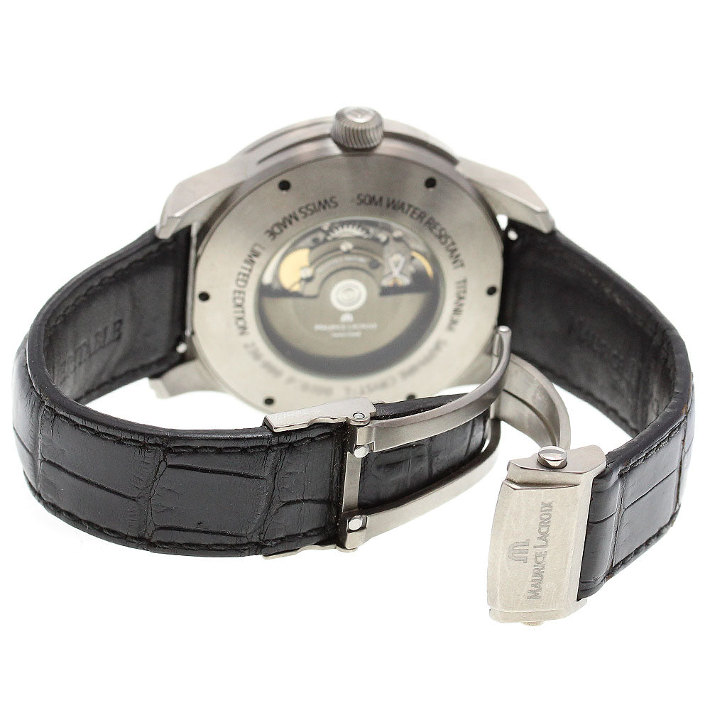 MAURICE LACROIX PT6108 Pontos Off-Center GMT Date Automatic Men's Watch with Warranty