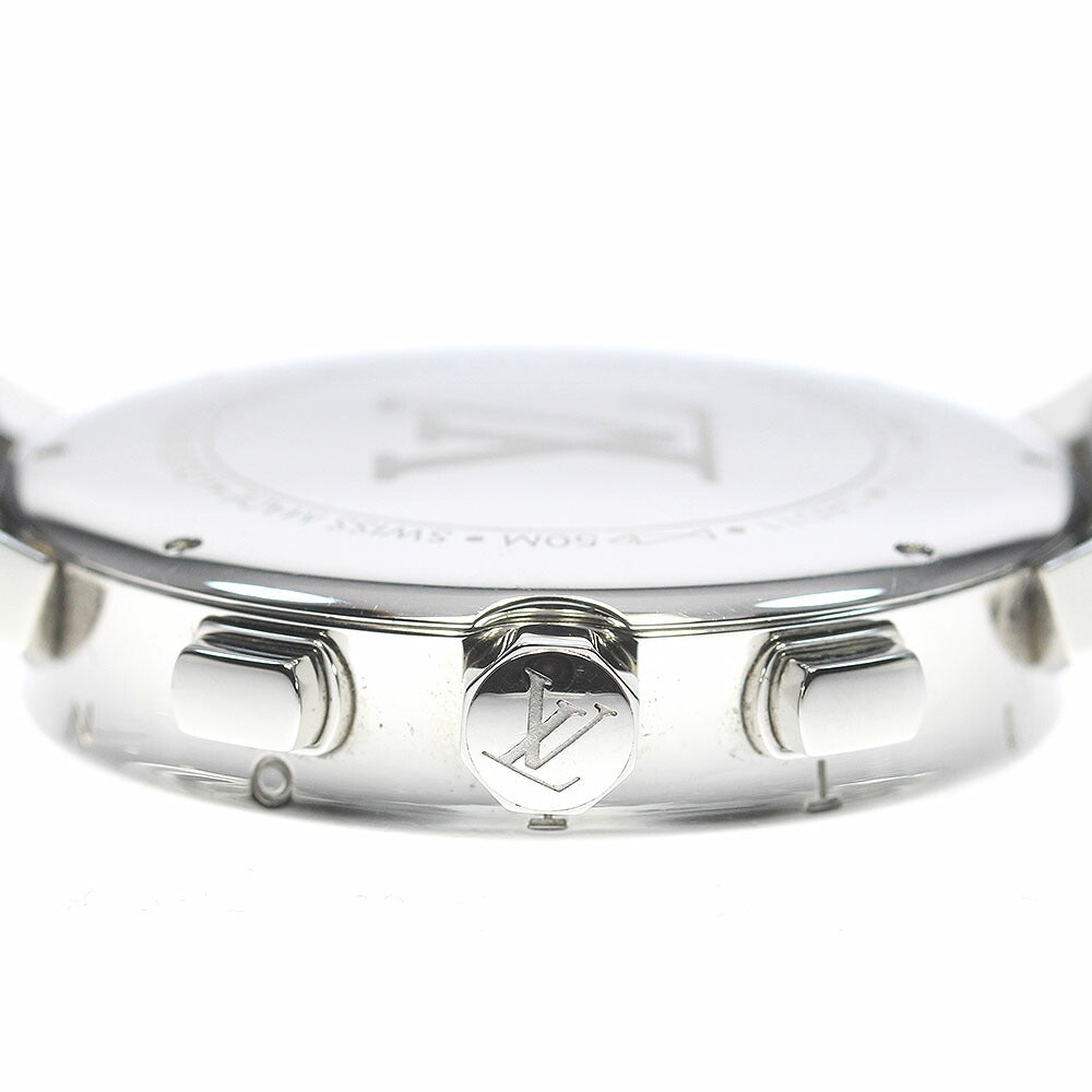 LOUIS VUITTON Q8D11 Tambour Moonstar GM Chronograph Quartz Men's Watch with Inner Box
