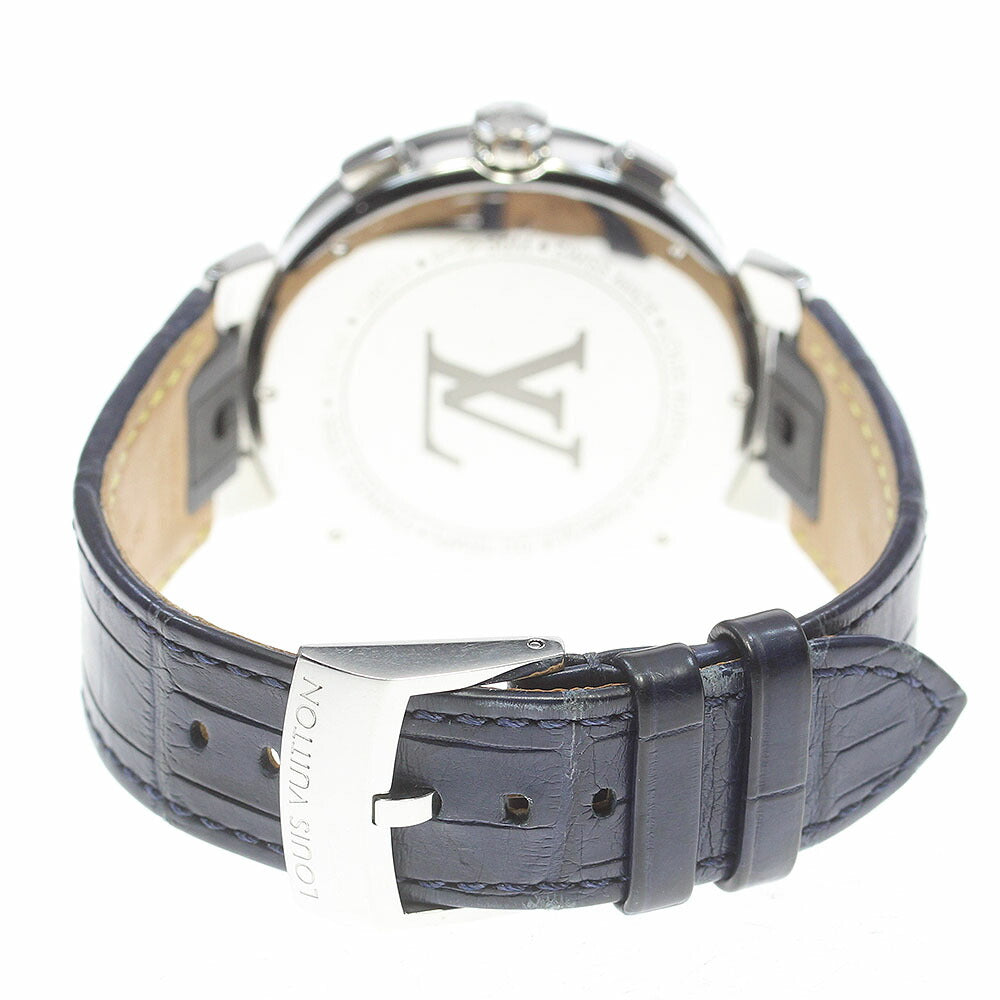 LOUIS VUITTON Q8D11 Tambour Moonstar GM Chronograph Quartz Men's Watch with Inner Box