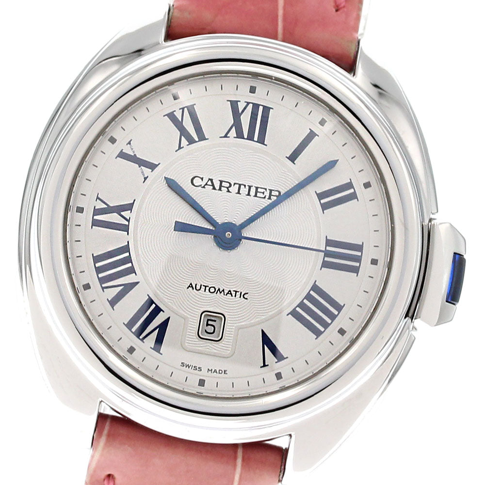 CARTIER Cle de Date Automatic Men's Watch WSCL0016 Excellent Condition Warranty Included