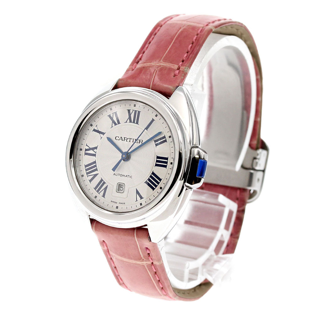 CARTIER Cle de Date Automatic Men's Watch WSCL0016 Excellent Condition Warranty Included