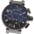 LOUIS VUITTON Q10580 Tambour Evolution GMT Chronograph Automatic Men's Watch with Box and Warranty
