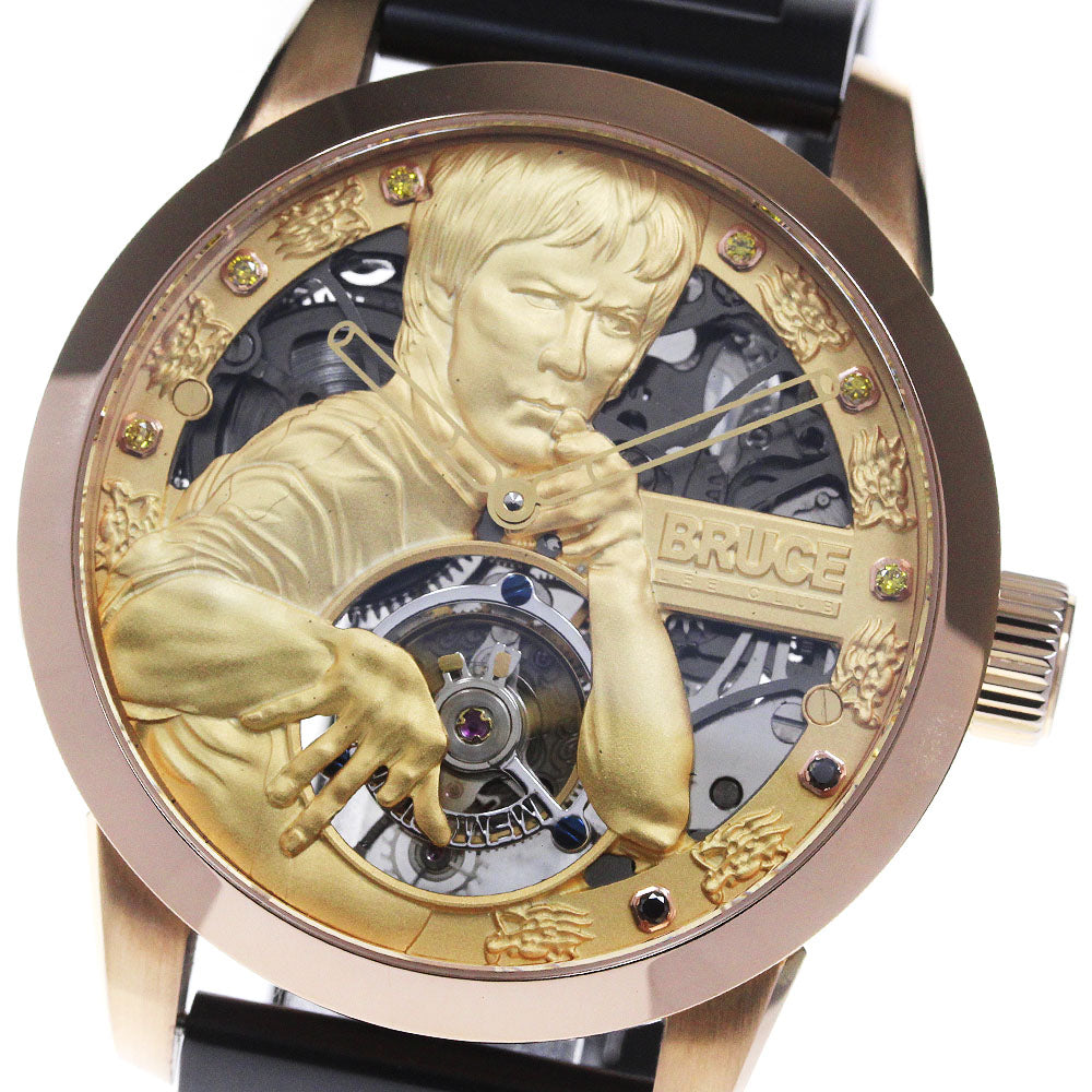 MEMORIGIN 4894379691381 Tourbillon Bruce Lee Limited Edition Manual Winding Men's Watch Good Condition Box and Warranty Card Included
