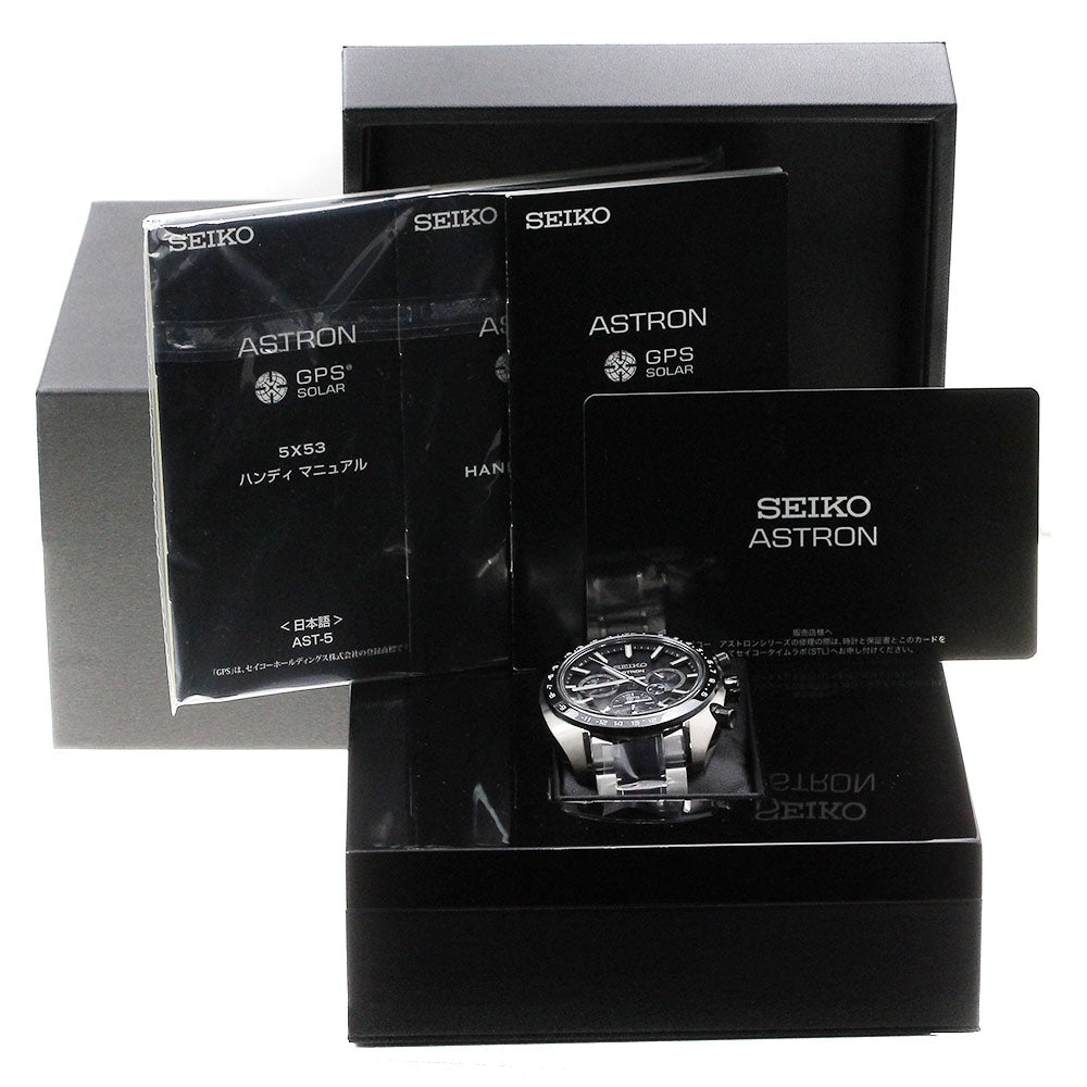 SEIKO SBXC085/5X53-0BF0 Astron GPS Date Solar Radio-Controlled Men's Watch Unused Box Included