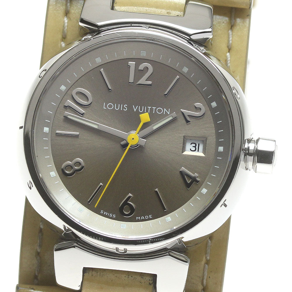 LOUIS VUITTON Q1212 Tambour Date Quartz Women's Watch Excellent Condition