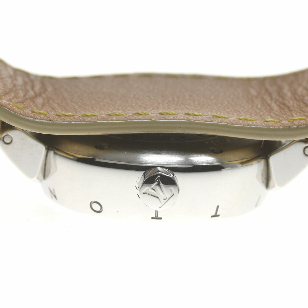 LOUIS VUITTON Q1212 Tambour Date Quartz Women's Watch Excellent Condition