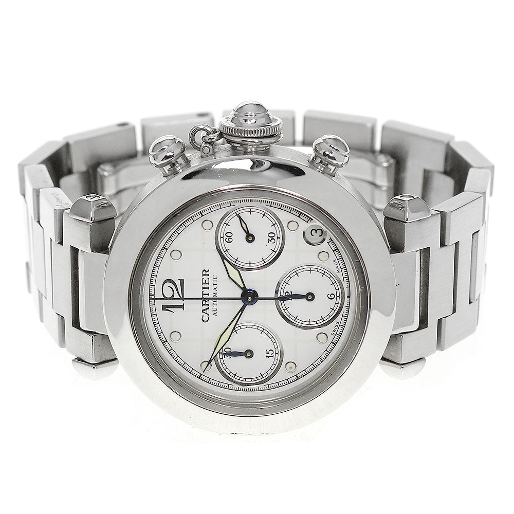 CARTIER W31039M7 Pasha C Chrono Date Automatic Boys Watch