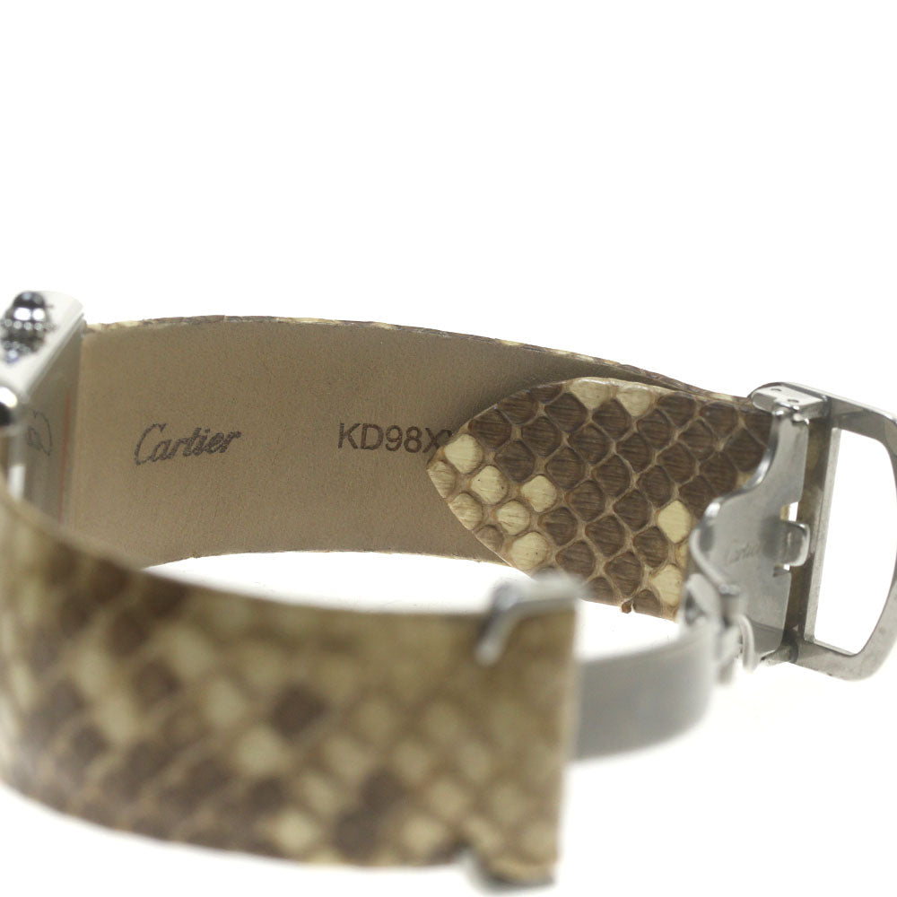CARTIER W5200021 Tank Solo LM Snakeskin Pattern Quartz Men's Watch