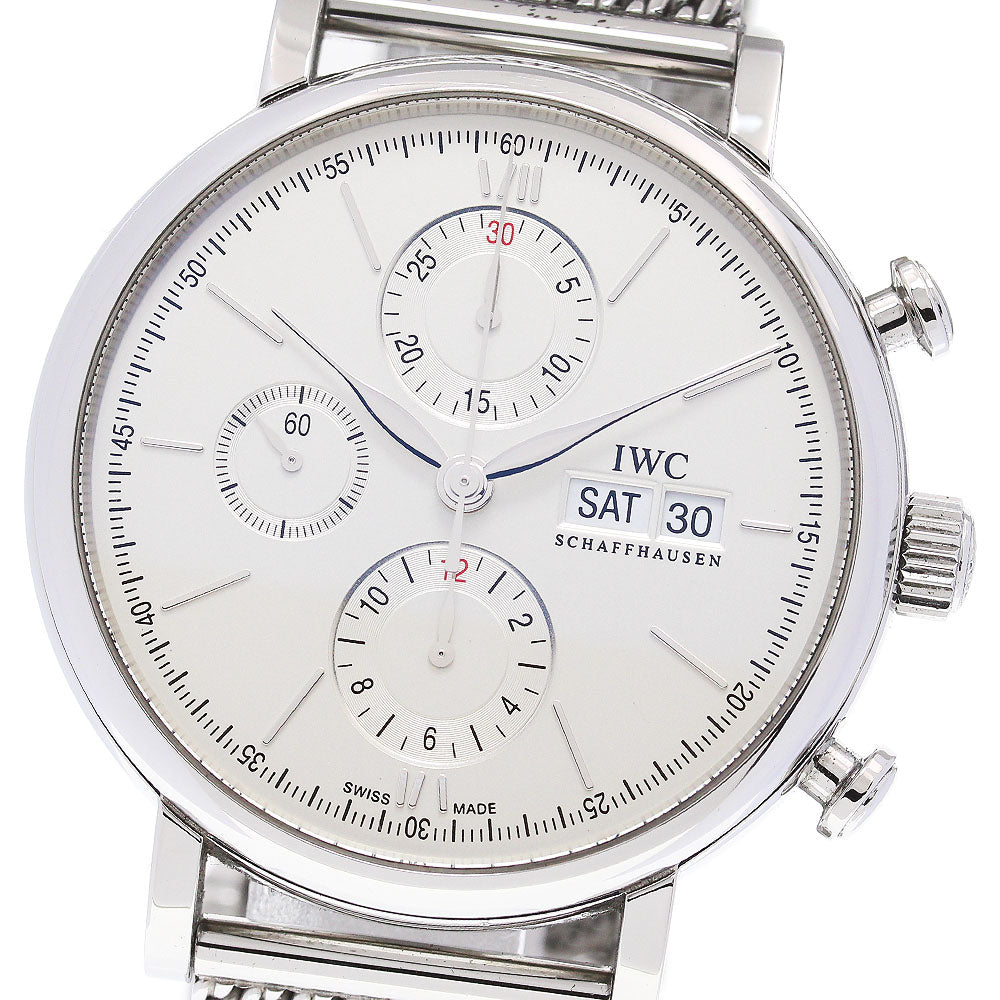 IWC SCHAFFHAUSEN IW391028 Portofino Chronograph Day Date Automatic Men's Watch with Warranty