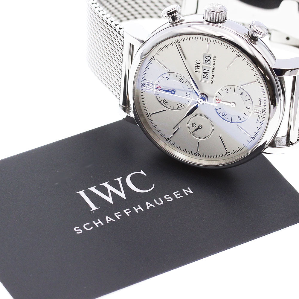 IWC SCHAFFHAUSEN IW391028 Portofino Chronograph Day Date Automatic Men's Watch with Warranty