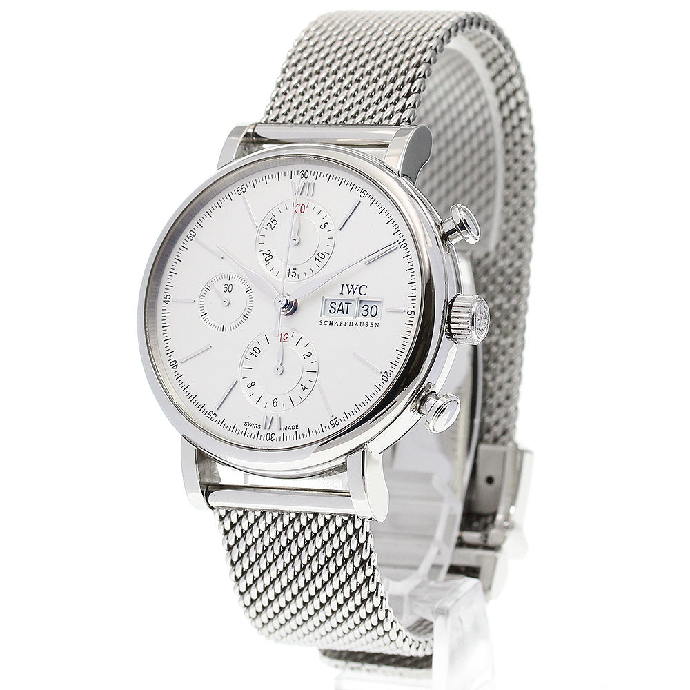 IWC SCHAFFHAUSEN IW391028 Portofino Chronograph Day Date Automatic Men's Watch with Warranty