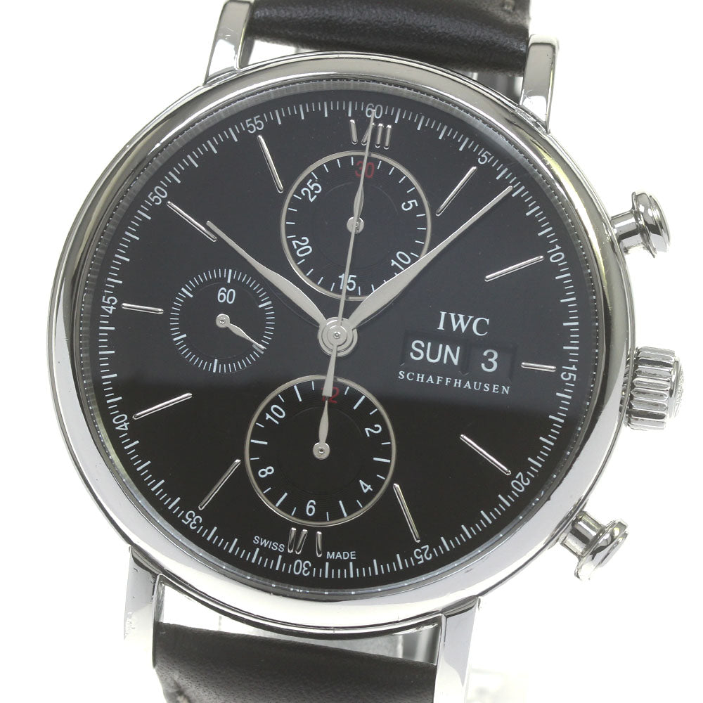 IWC SCHAFFHAUSEN IW391002 Portofino Chronograph Day Date Automatic Men's Watch