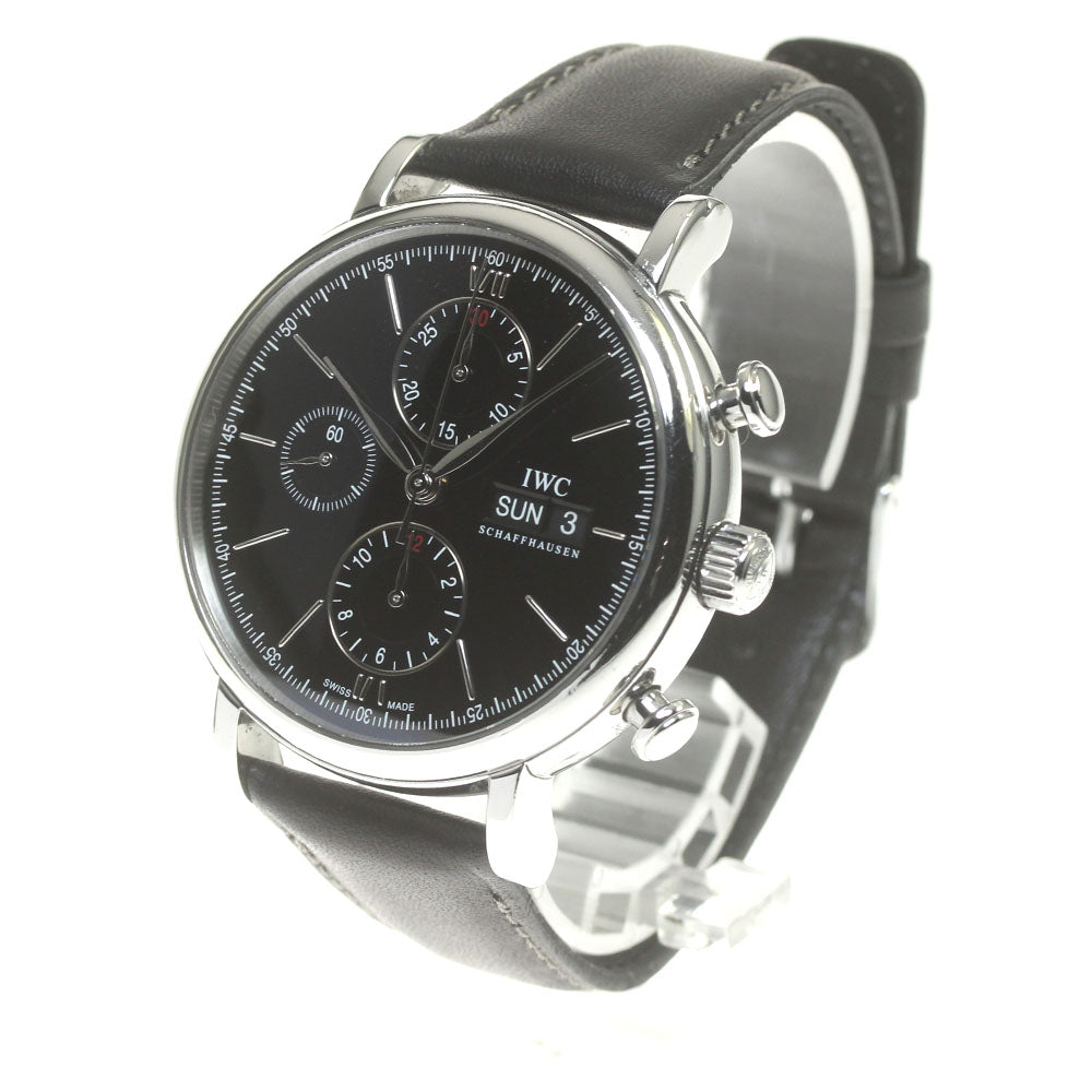 IWC SCHAFFHAUSEN IW391002 Portofino Chronograph Day Date Automatic Men's Watch