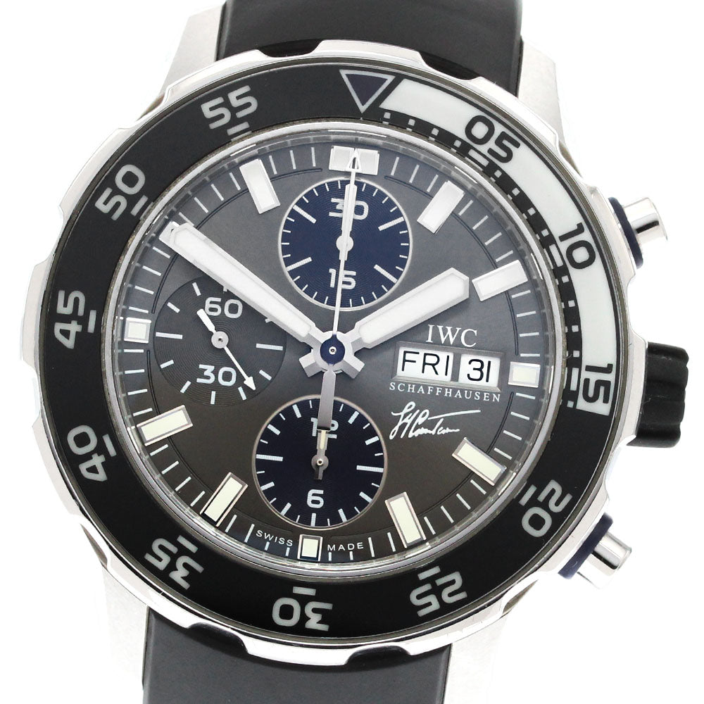 IWC SCHAFFHAUSEN IW376706 Aquatimer Chronograph Jacques-Yves Cousteau Automatic Men's Watch with Warranty