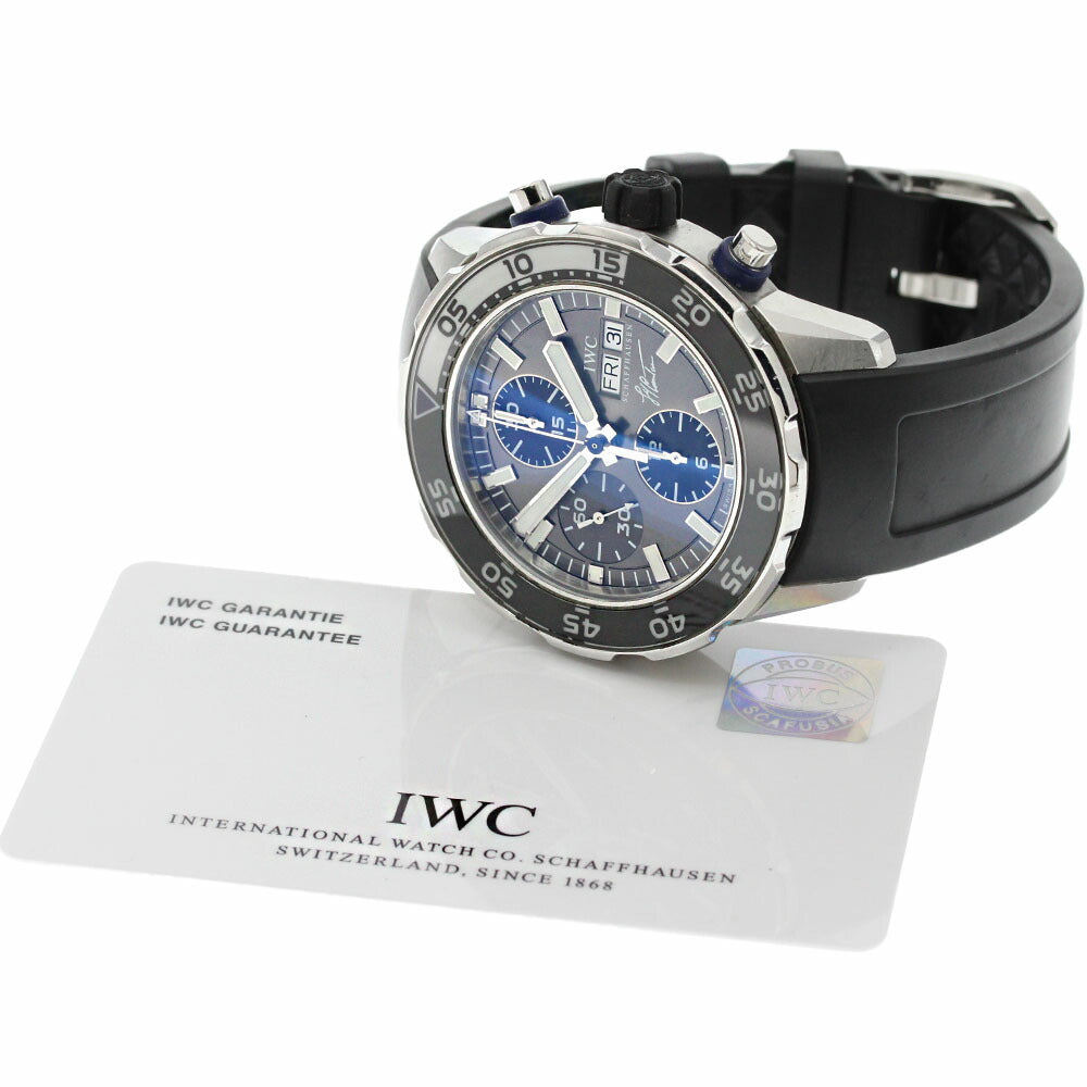 IWC SCHAFFHAUSEN IW376706 Aquatimer Chronograph Jacques-Yves Cousteau Automatic Men's Watch with Warranty