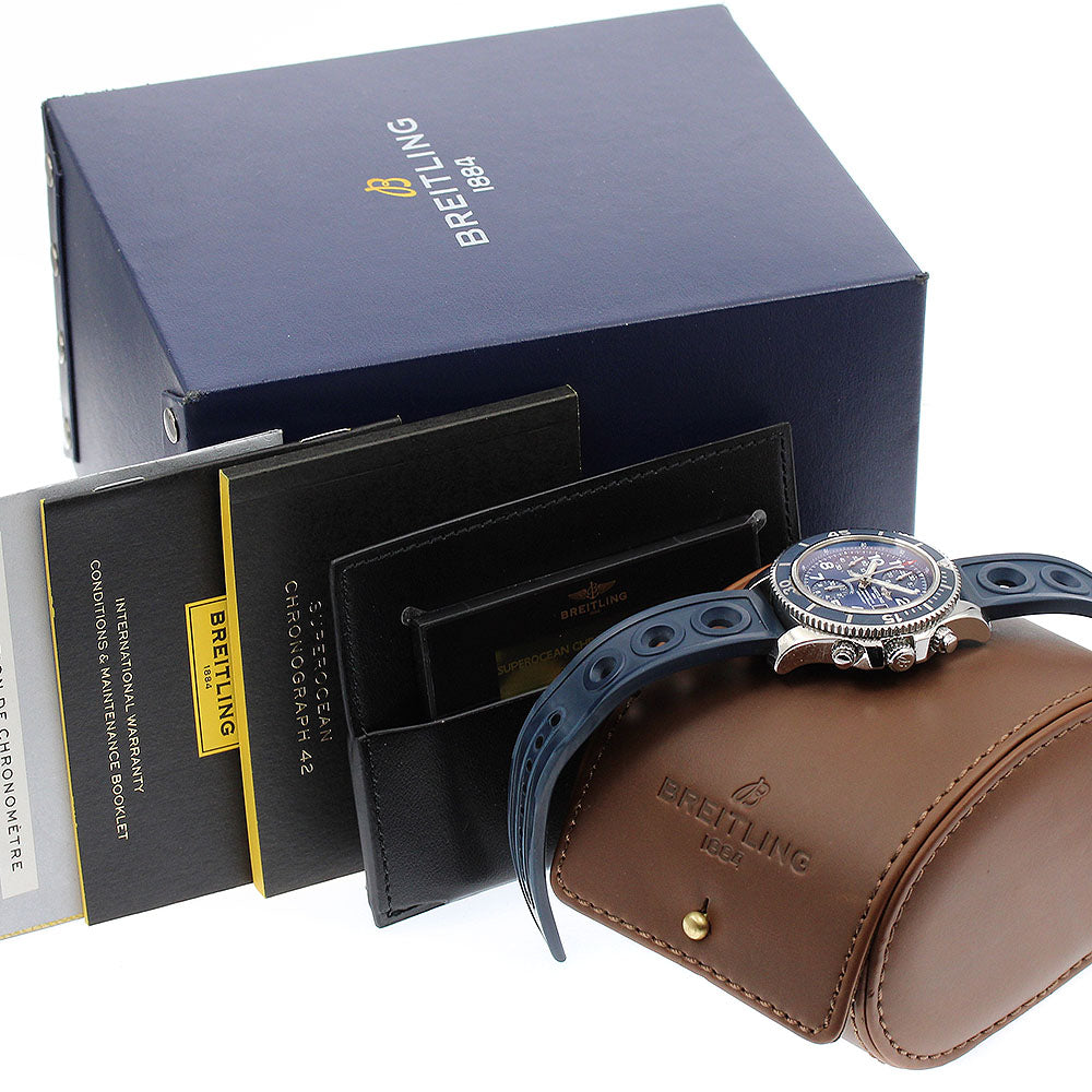Junk BREITLING A13311 Superocean 42 Chronograph Automatic Men's Watch with Box and Warranty