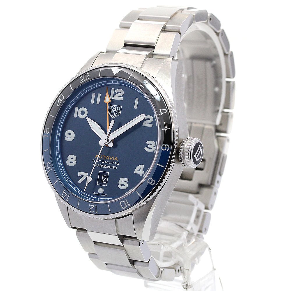 TAG Heuer WBE511A Autavia 60th Anniversary GMT Automatic Men's Watch Mint Condition with Box and Warranty Card.