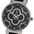 LOUIS VUITTON QA018 Tambour Moon Divine PM Diamond Quartz Women's Watch Excellent Condition with Warranty.