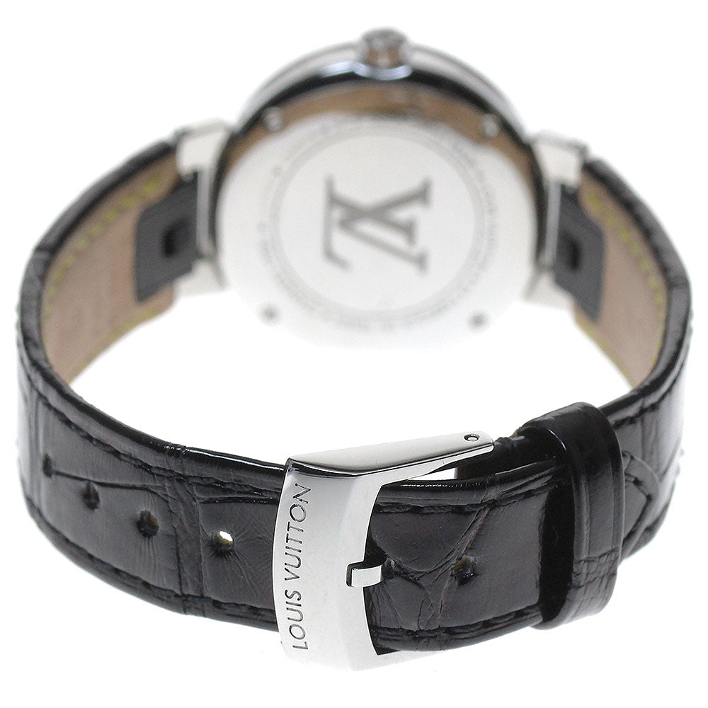 LOUIS VUITTON QA018 Tambour Moon Divine PM Diamond Quartz Women's Watch Excellent Condition with Warranty.