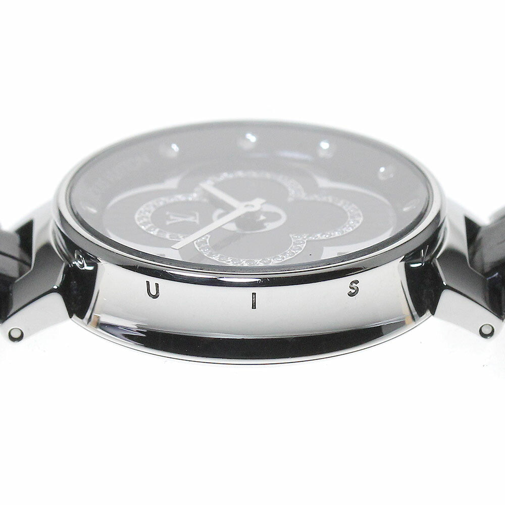 LOUIS VUITTON QA018 Tambour Moon Divine PM Diamond Quartz Women's Watch Excellent Condition with Warranty.