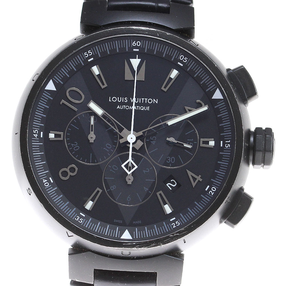 LOUIS VUITTON Q1A62 Tambour Chronograph Automatic Men's Watch