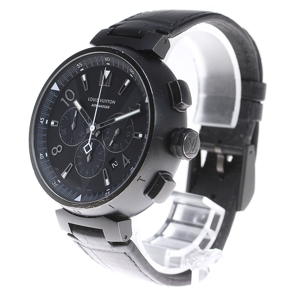 LOUIS VUITTON Q1A62 Tambour Chronograph Automatic Men's Watch