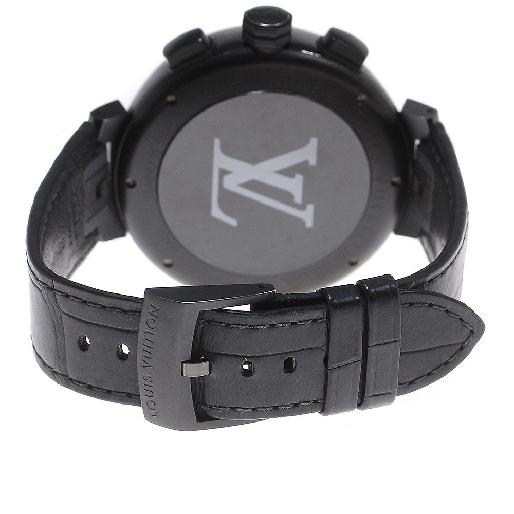 LOUIS VUITTON Q1A62 Tambour Chronograph Automatic Men's Watch