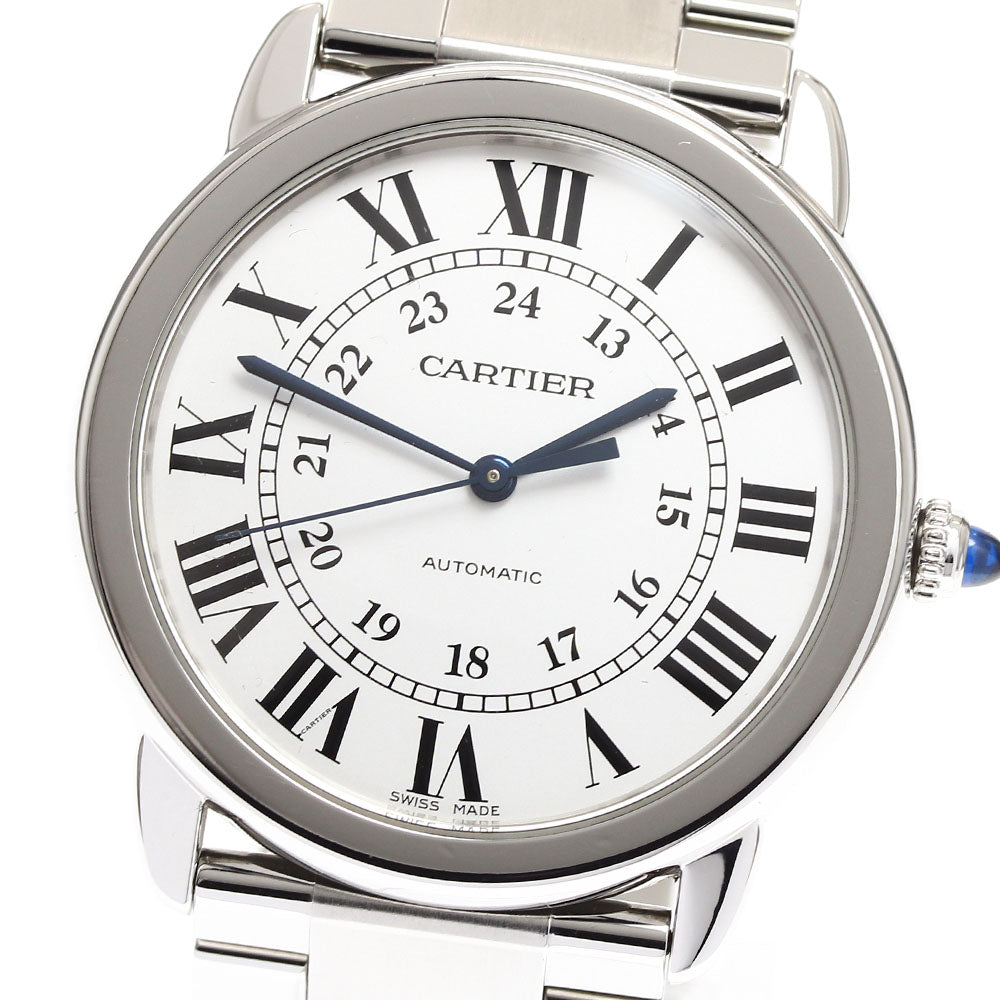 CARTIER WSRN0012 Ronde Solo Automatic Men's Watch (Good Condition)