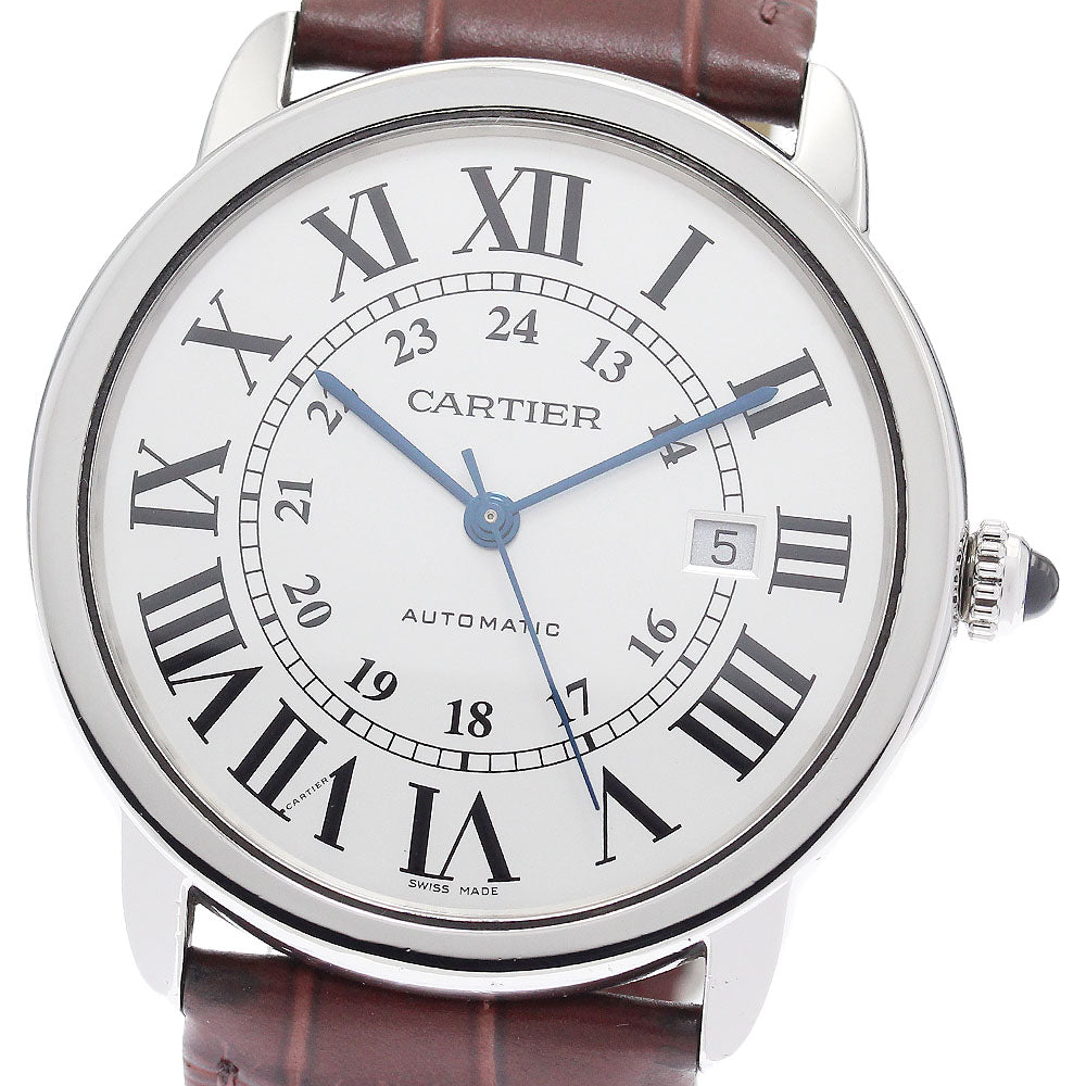 CARTIER WSRN0022 Ronde Solo XL Date Automatic Men's Watch (Good Condition)