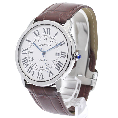 CARTIER WSRN0022 Ronde Solo XL Date Automatic Men's Watch (Good Condition)
