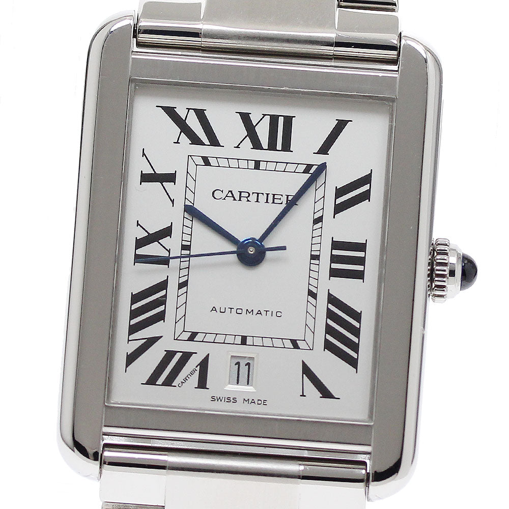 CARTIER W5200028 Tank Solo XL Date Automatic Men's Watch (Good Condition)