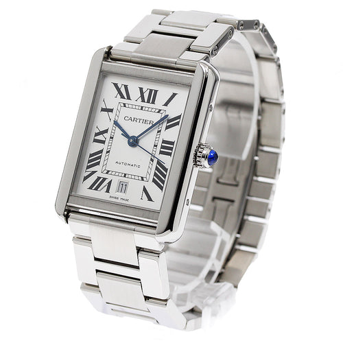 CARTIER W5200028 Tank Solo XL Date Automatic Men's Watch (Good Condition)