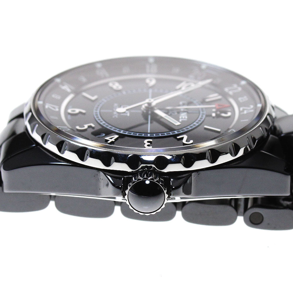 CHANEL H3102 J12 GMT Black Ceramic Automatic Men's Watch (Good Condition)