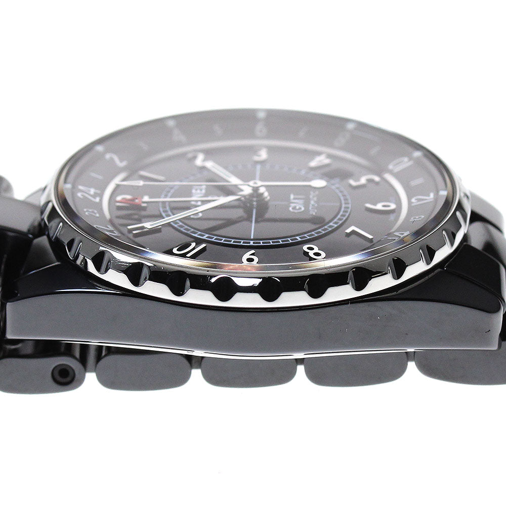 CHANEL H3102 J12 GMT Black Ceramic Automatic Men's Watch (Good Condition)
