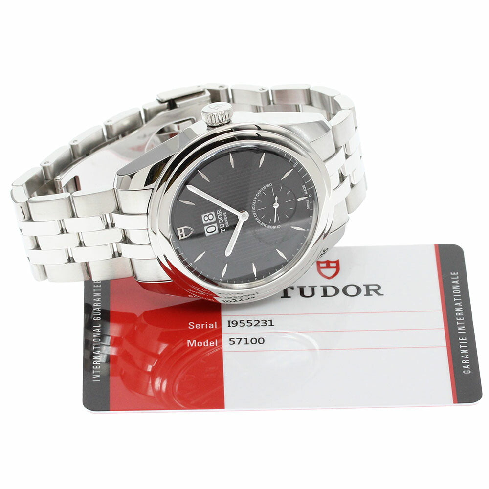 TUDOR 57100 Glamour Double Date Automatic Men's Watch Excellent Condition with Warranty.