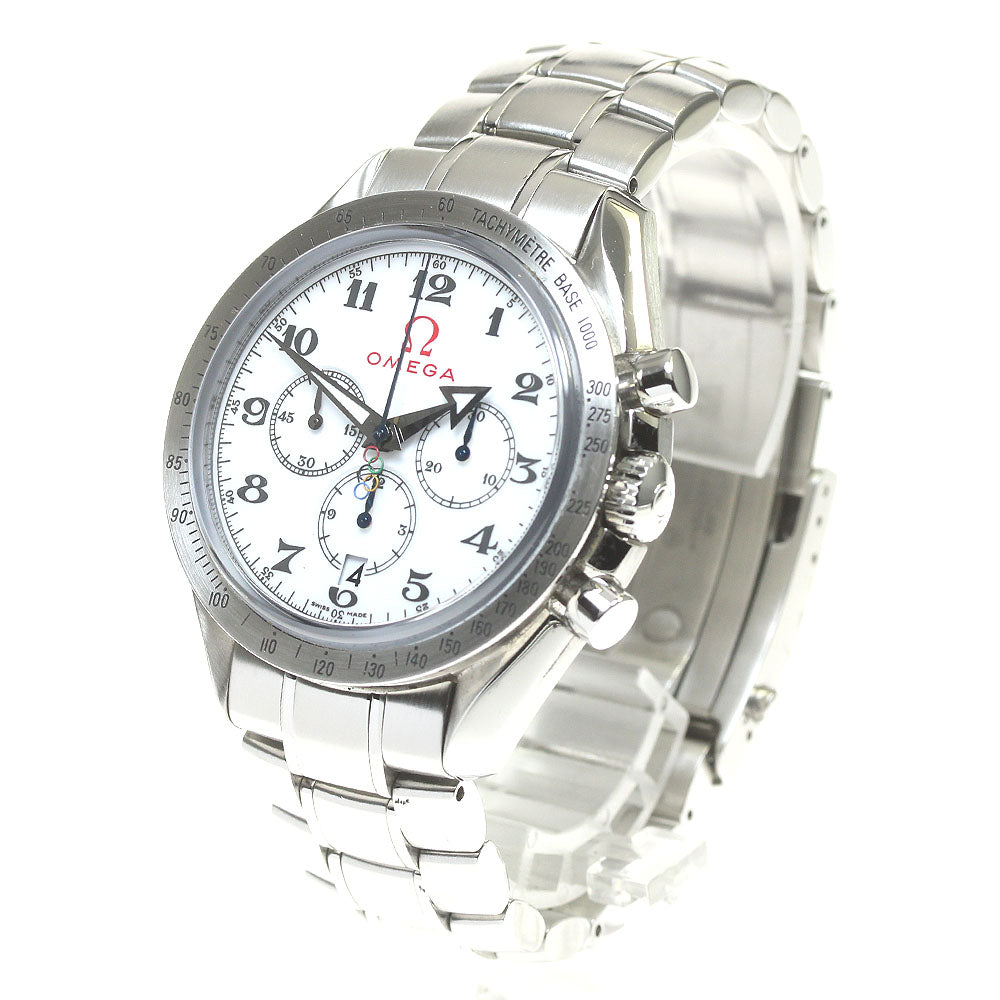 OMEGA 321.10.42.50.04.001 Speedmaster Broad Arrow Olympic Automatic Men's Watch Excellent Condition with Warranty.