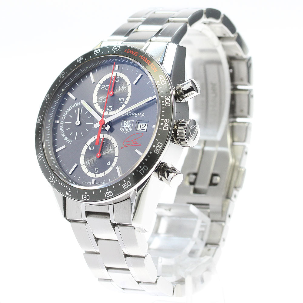 TAG Heuer CV201M.BA0794 Carrera Tachymeter Chronograph Lewis Hamilton Limited Edition Automatic Men's Watch with Warranty Card